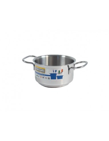 PENTOLE - COPERCHI ACCIAIO: vendita online REALTERM CASSERUOLA FONDA D.12 CM CON 2 MANICI GNALI in offerta