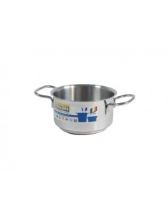 PENTOLE - COPERCHI ACCIAIO: vendita online REALTERM CASSERUOLA FONDA D.12 CM CON 2 MANICI GNALI in offerta 2