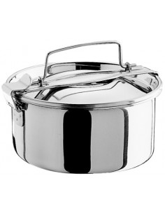 THERMOS E PORTAVIVANDE: vendita online PORTAVIVANDE ROTONDO IN ACCIAIO INOX D.12 CM GNALI in offerta