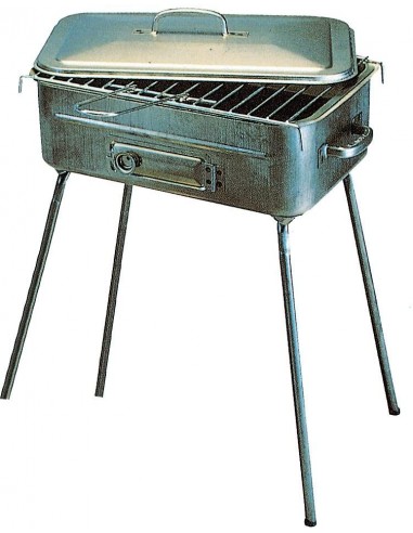 BARBECUE A CARBONE: vendita online BARBECUE FORNACETTA IN LAMIERA RETTANGOLARE D'ALUISIO in offerta