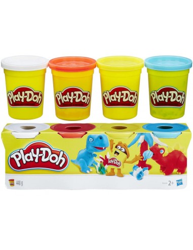 GIOCATTOLO PUBBLICIZZATO: vendita online PLAY-DOH SET 4 VASETTI SINGOLI B5517EU4 HASBRO in offerta