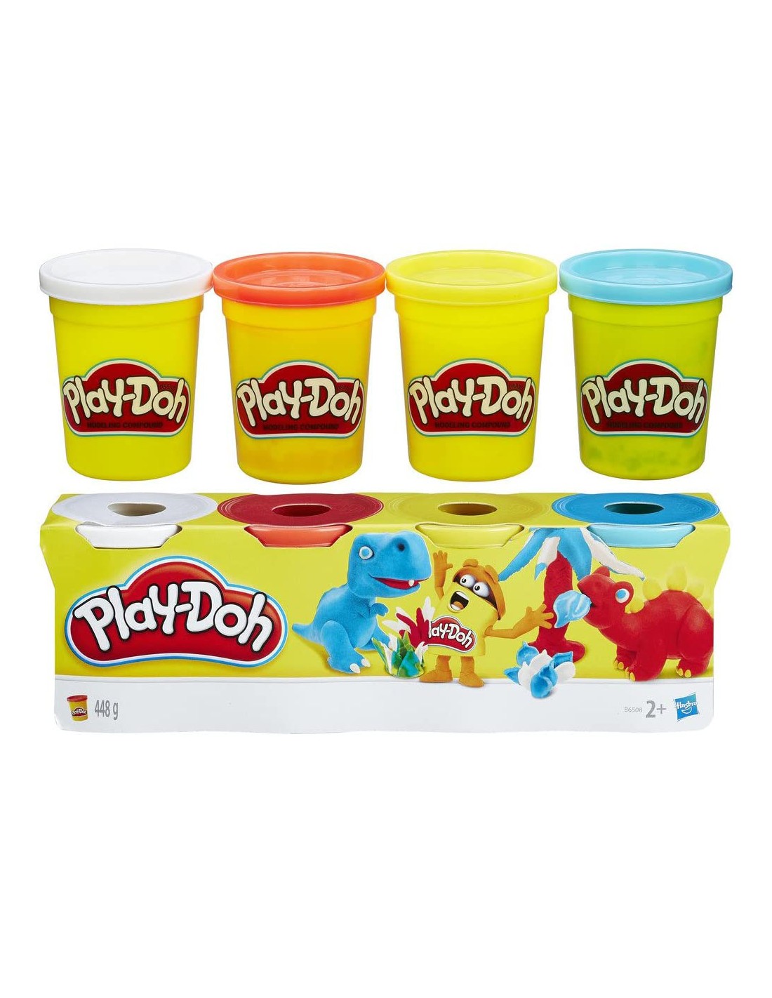 GIOCATTOLO PUBBLICIZZATO: vendita online PLAY-DOH SET 4 VASETTI SINGOLI B5517EU4 HASBRO in offerta