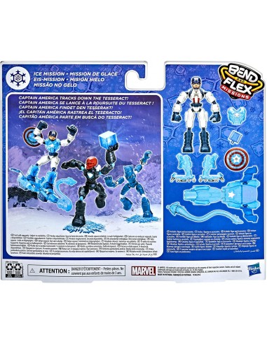 GIOCATTOLO PUBBLICIZZATO: vendita online AVENGERS F5868 CAPITAN AMERICA ICE MISSION in offerta