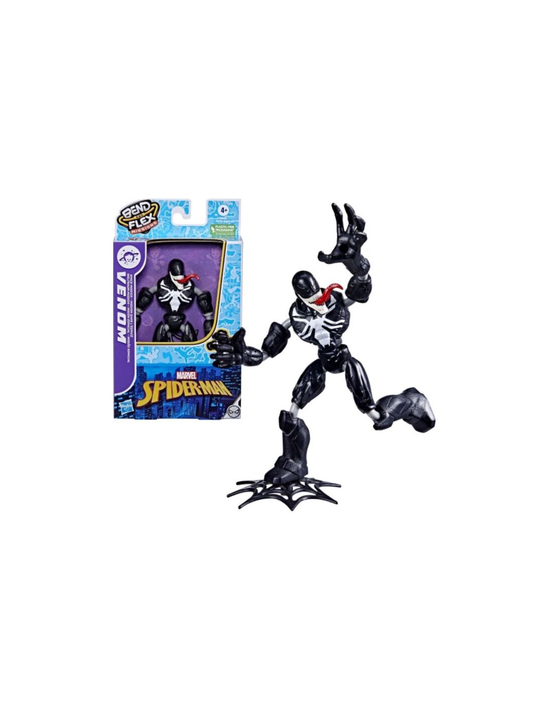 GIOCATTOLO PUBBLICIZZATO: vendita online SPIDERMAN F3845 VENOM BEND FLEX in offerta