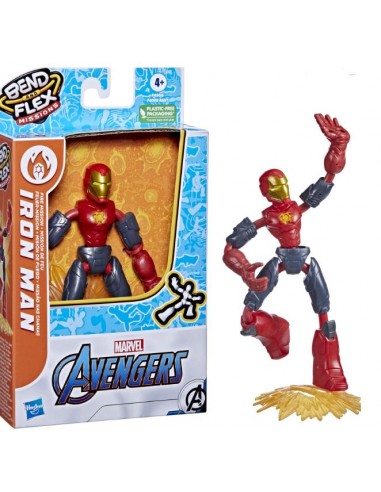 GIOCATTOLO PUBBLICIZZATO: vendita online AVENGERS F4964 IRONMAN BEND FLEX in offerta