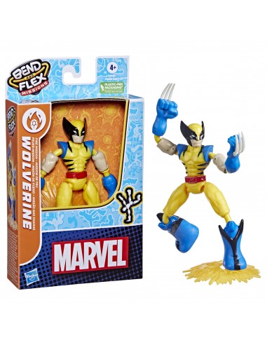 GIOCATTOLO PUBBLICIZZATO: vendita online MARVEL F4965 WOLVERINE BEND FLEX in offerta