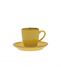 TAZZE CAFFE' E LATTE: vendita online CONCERTO OCRA TAZZA CAFFE CON PIATTINO R134300015 in offerta