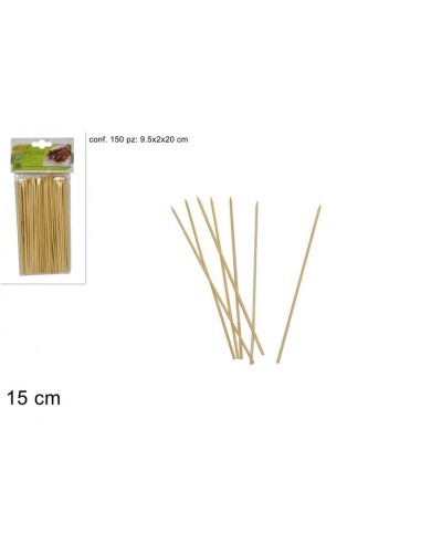 MONOUSO: vendita online CONFEZIONE 150 SPIEDINI 15CM 59797 BAMBOO DUE ESSE in offerta