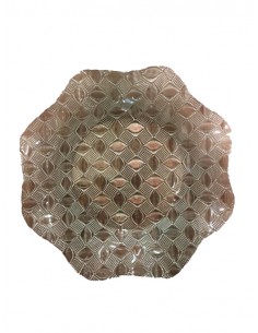 PIATTI: vendita online PIATTO FONDO 550007 VETRO 34CM DECORATO in offerta