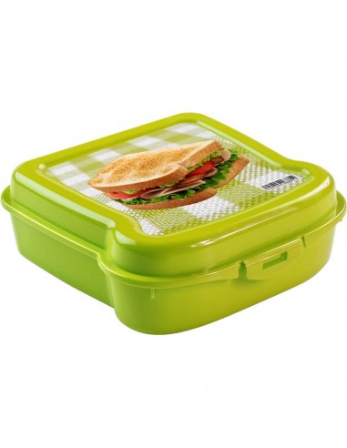 CONTENITORI E BROCCHE: vendita online PORTA SANDWICH 14x14x5cm IN PLASTICA 16771 in offerta