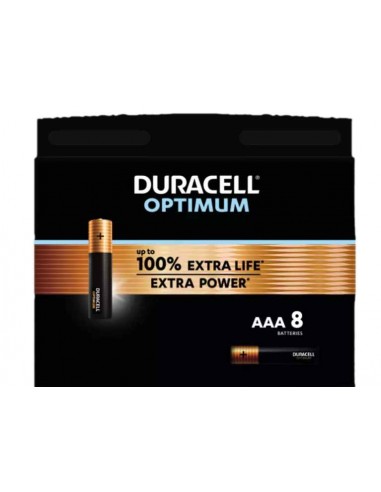 M - FOTO - ACCESSORI - BATTERIE: vendita online DURACELL OPTIMUM BL 8 PILE AAA in offerta