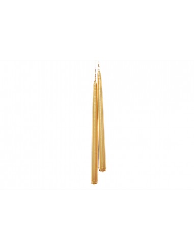 CANDELE: vendita online COPPIA CANDELE 03664 STELO ORO 29CM in offerta