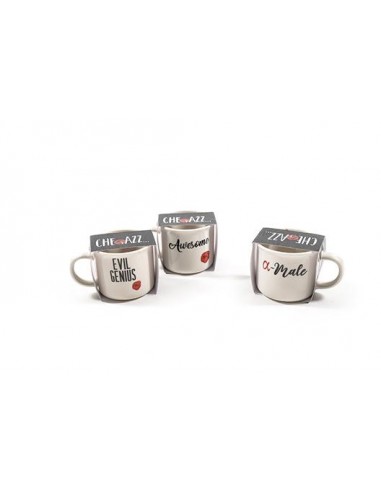 TAZZE CAFFE' E LATTE: vendita online TAZZINA PORCELLANA 8X6X5,5CM CHEEKY in offerta