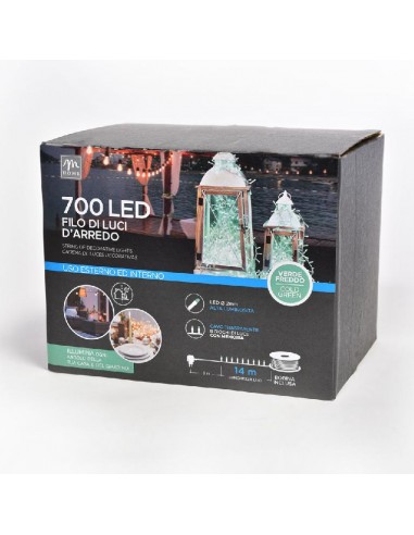 ILLUMINAZIONE ESTERNE: vendita online SERIE LUMINOSA 700 LED VERDE FREDDO 19070 in offerta