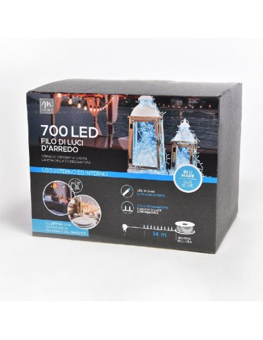 ILLUMINAZIONE ESTERNE: vendita online SERIE LUMINOSA 700 LED BLU MARE 19087 in offerta