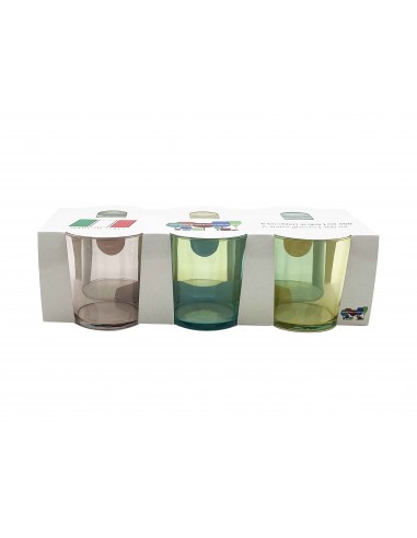 BICCHIERI ACQUA VINO BIBITA: vendita online CONF 6 BICCHIERI SIDRA 36CL COLORI ASSORTITI in offerta