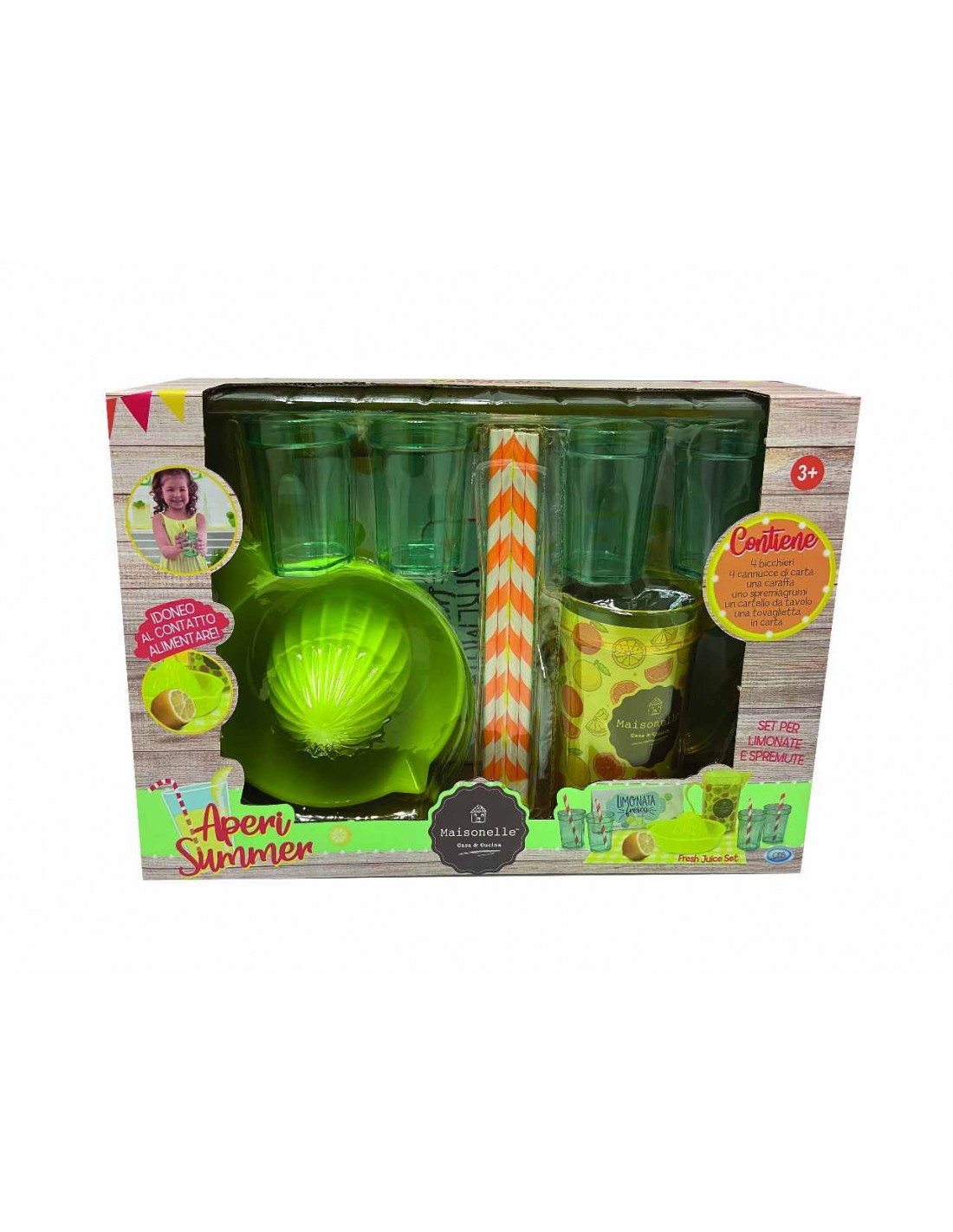 GIOCHI GIRL: vendita online SET GIOCATTOLO PER LIMONATE E SPREMUTE, 4 BICCHIERI, CARAFFA, CANNNUCCE, SPREMIGRUMI, CARTELLO E ...