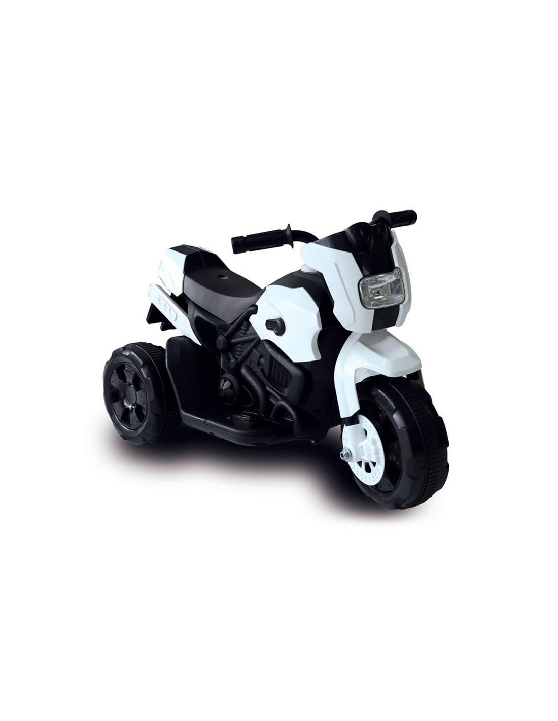 BICI - PRIMI PASSI - AUTO: vendita online MOTO 1004B MOTARD 6V BIANCA in offerta