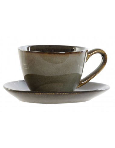 TAZZE CAFFE' E LATTE: vendita online TAZZA C/PIATTINO PC189318 GRES PORCELLANA in offerta