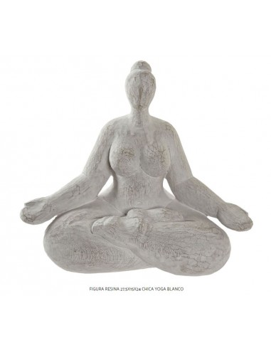 OGGETTISTICA: vendita online FIGURA FD190387 DONNA YOGA 28X15X24CM RESINA in offerta