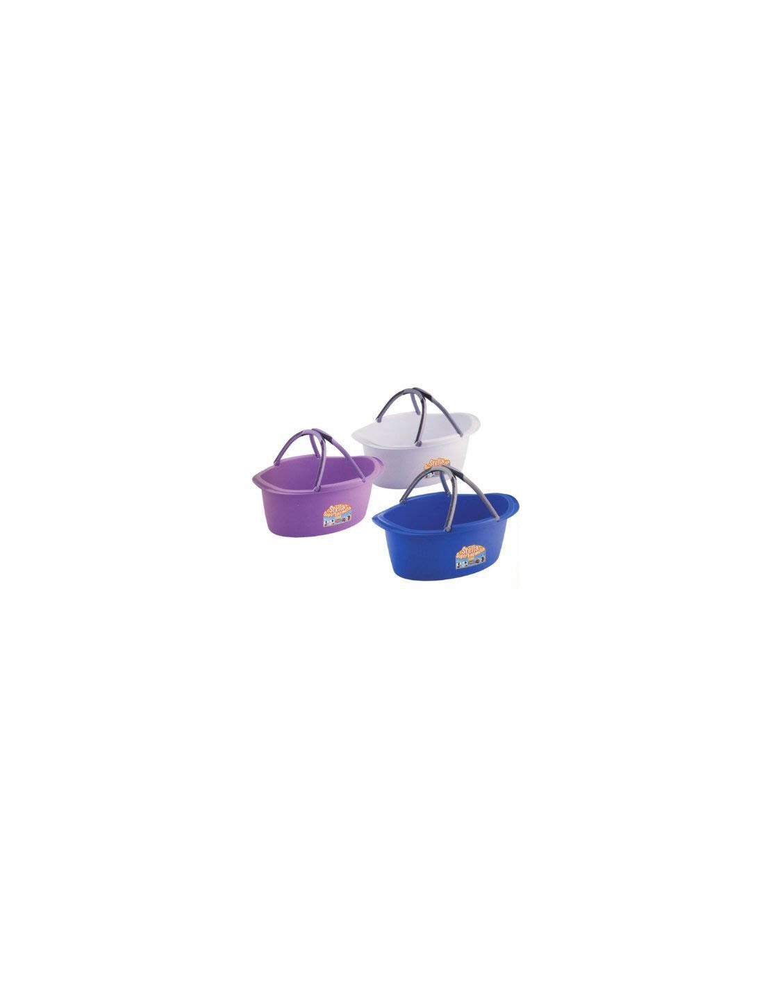 BACINELLE: vendita online SUPERBACINELLA OVALE 60X40 CM ASSORTITO STEFANPLAST in offerta