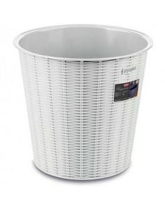 PATTUMIERE: vendita online ELEGANCE CESTINO GETTA CARTE RATTAN BIANCO 10 LT STEFANPLAST in offerta