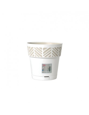 VASI E SOTTO VASI: vendita online VASO OPERA ORFEO 20 CM BIANCO/TRAVERTINO 94500 STEFANPLAST in offerta