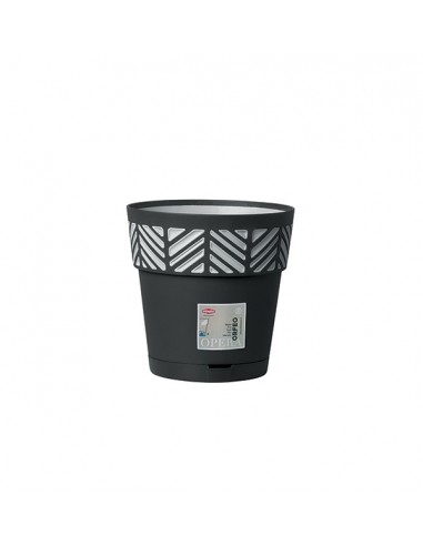 VASI E SOTTO VASI: vendita online VASO OPERA ORFEO 20 CM GRAFITE/GRIGIO LUCE 94503 STEFANPLAST in offerta