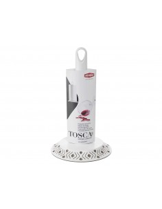 PORTABICCHIERI E PORTATOVAGLIOLI: vendita online PORTAROTOLO D.17xH.30CM TOSCA BIANCO/TORTORA STEFANPLAST in offerta 2