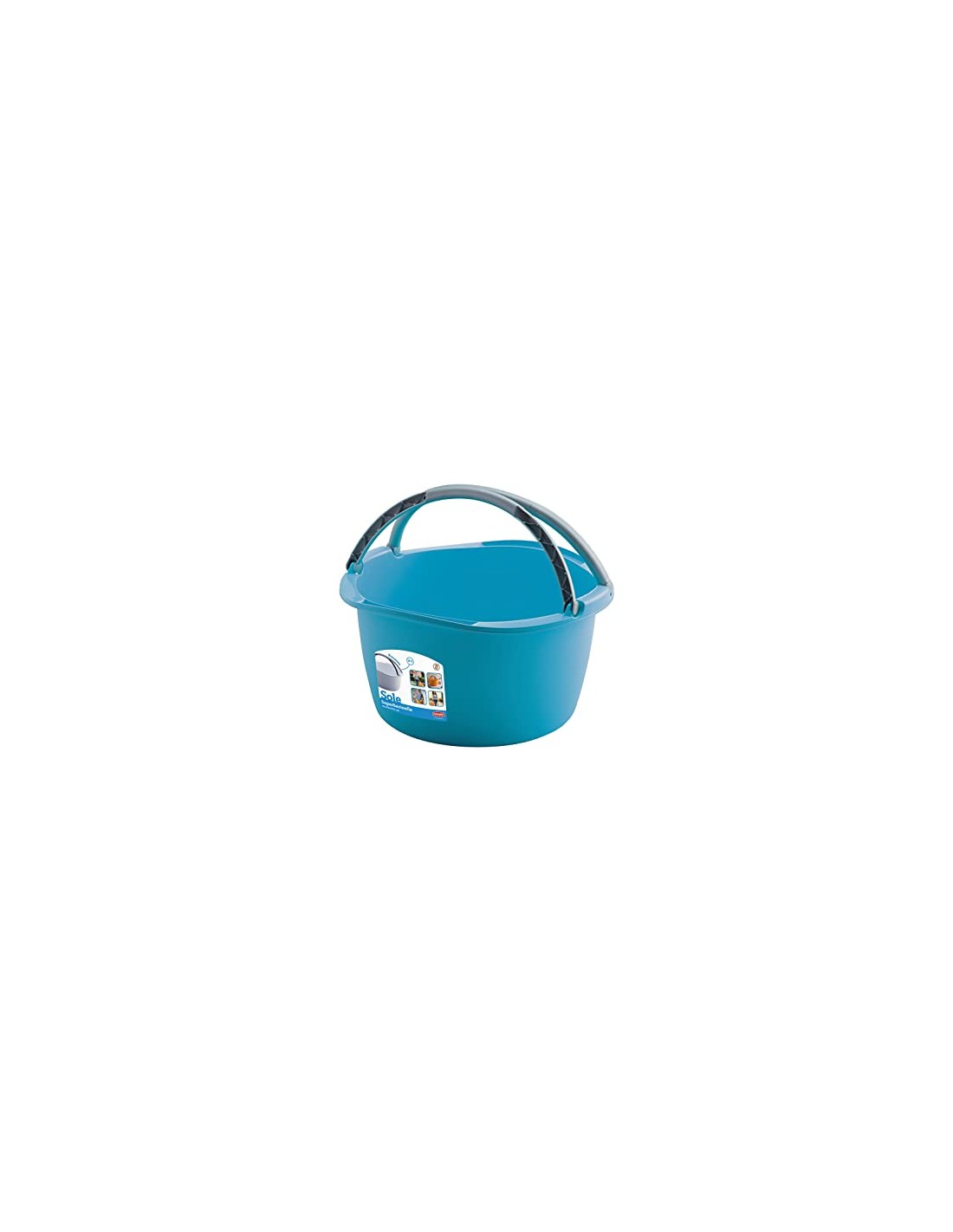 BACINELLE: vendita online BACINELLA 1540 TONDA 16LT CON MANICI ASSORTITI in offerta