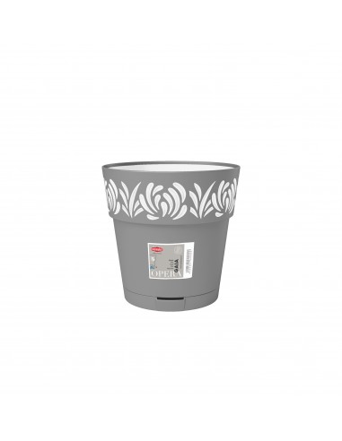 VASI E SOTTO VASI: vendita online VASO OPERA 88301 GAIA D15CM GRIGIO/BIANCO in offerta