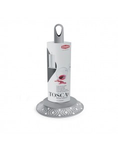 PORTABICCHIERI E PORTATOVAGLIOLI: vendita online PORTAROTOLO 55302 TOSCA BIANCO/GRIGIO in offerta