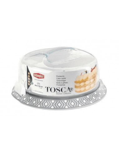 PORTA TORTE - DOLCI: vendita online PORTATORTE 55852 TOSCA BIANCO/GRIGIO in offerta