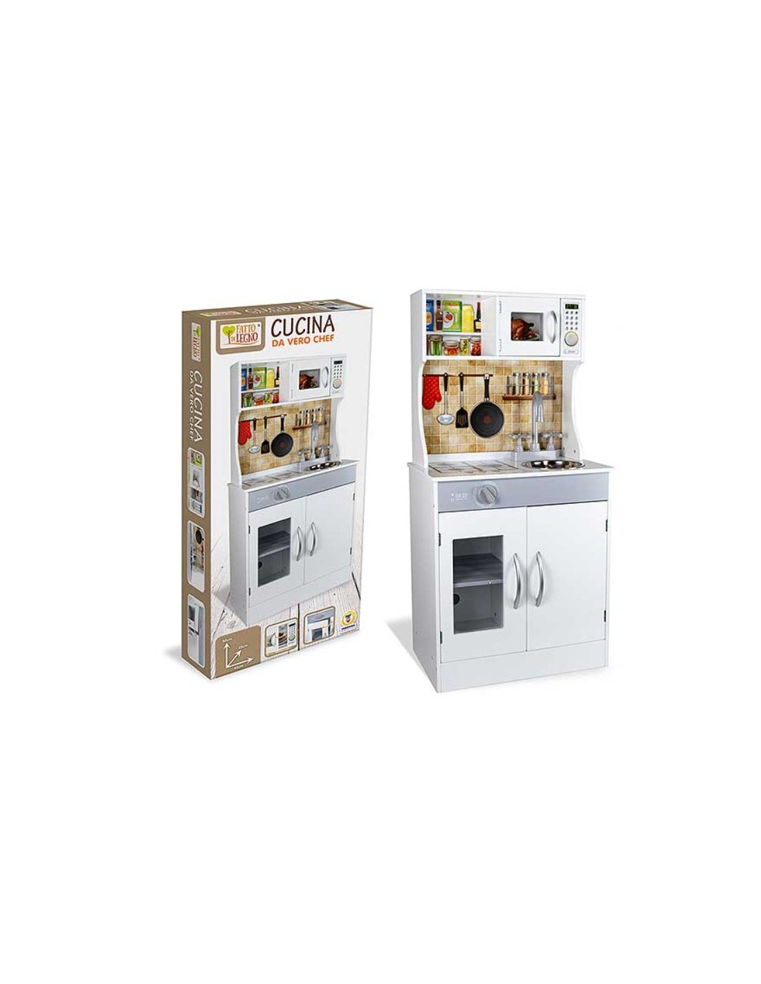 PRESCOLARI: vendita online FATTO DI LEGNO 40619 CUCINA 90CM in offerta