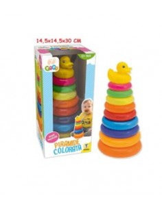 INFANZIA: vendita online GOGO - PIRAMIDE AD ANELLI COLORATA 14.5X29 CM in offerta