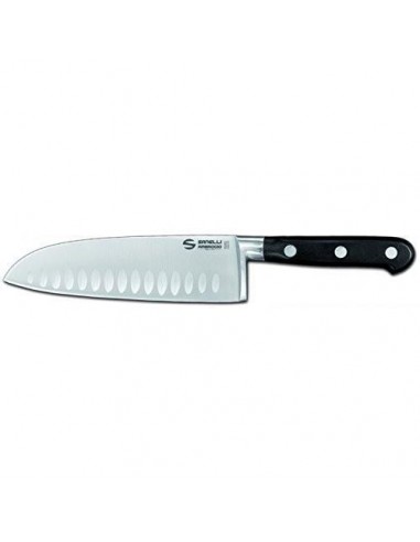 COLTELLI PROFESSIONALI: vendita online CHEF COLTELLO SANTOKU ALVEOLATO 18CM in offerta