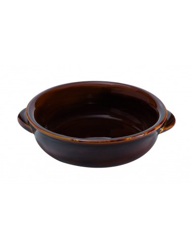 PENTOLE - COPERCHI TERRACOTTA: vendita online TEGAME IN PORCELLANA MARRONE 15CM ROYALE in offerta