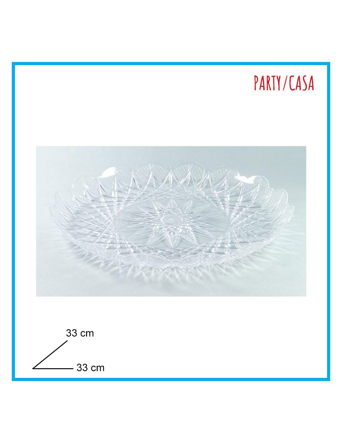 INSALATIERE E SCODELLE PLASTICA: vendita online VASSOIO STELLA 1871 D33CM in offerta
