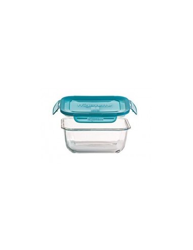 Bormioli rocco frigoverre, contenitore per alimenti 22x22 cm con coperchio  azzurro