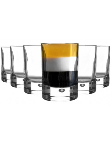 BICCHIERI LIQUORI E BIRRA: vendita online BARGLASS CONF 6 BICCHIERI SHOT 6,5CL in offerta