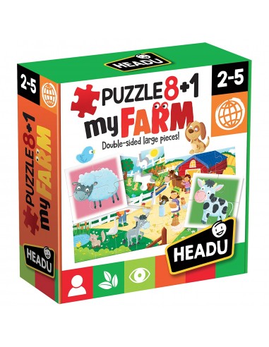 PRESCOLARI: vendita online IT20867 PUZZLE 8+1 MY FARM in offerta