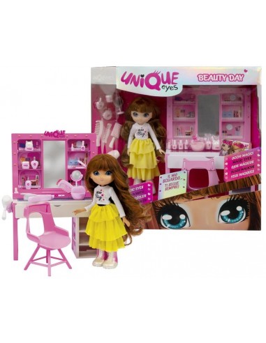 GIOCATTOLO PUBBLICIZZATO: vendita online MAGIC EYES MYM02000 BAMBOLA CON PLAYSET BEAUTY in offerta