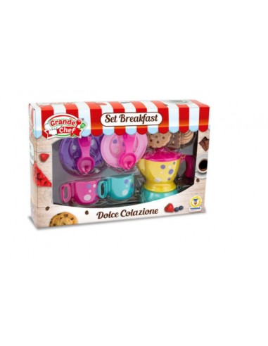 PRESCOLARI: vendita online GRANDE CHEF SET DOLCE COLAZIONE, GIOCO CUCINA, ACCESSORI CUCINA, GIOCATTOLO BAMBINI, in offerta