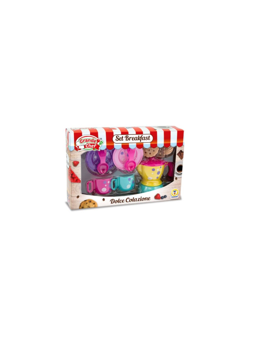 PRESCOLARI: vendita online GRANDE CHEF SET DOLCE COLAZIONE, GIOCO CUCINA, ACCESSORI CUCINA, GIOCATTOLO BAMBINI, in offerta