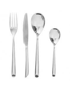 Rose Gold OneClod 6 Cucchiaini da tè Le Posate Sono Lavabili in Lavastoviglie Modello Leonardo Set di Posate da Tavola per 6 Persone in Acciaio Inox 24 Pezzi: 6 Forchette 6 Coltelli 6 Cucchiai 