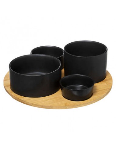 SET APERITIVO 176917 CON VASSOIO BAMBOO su Shop in Casa