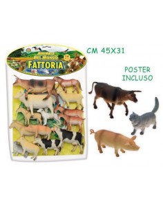 PRESCOLARI: vendita online GEO NATURE 70306 CONF 14 ANIMALI FATTORIA CON POSTER in offerta