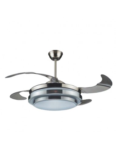 VENTILATORI: vendita online VENTILATORE DA SOFFITTO CON 4 PALE RICHIUDIBILI, LUCE E TELECOMANDO in offerta