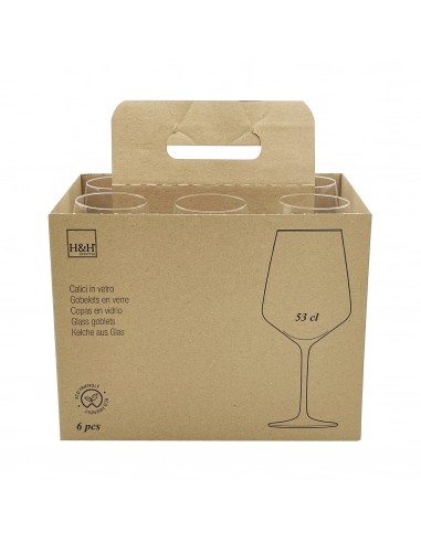 CALICI VINO E SPUMANTE: vendita online APERITIF CONF 6 CALICI XXL 53CL in offerta