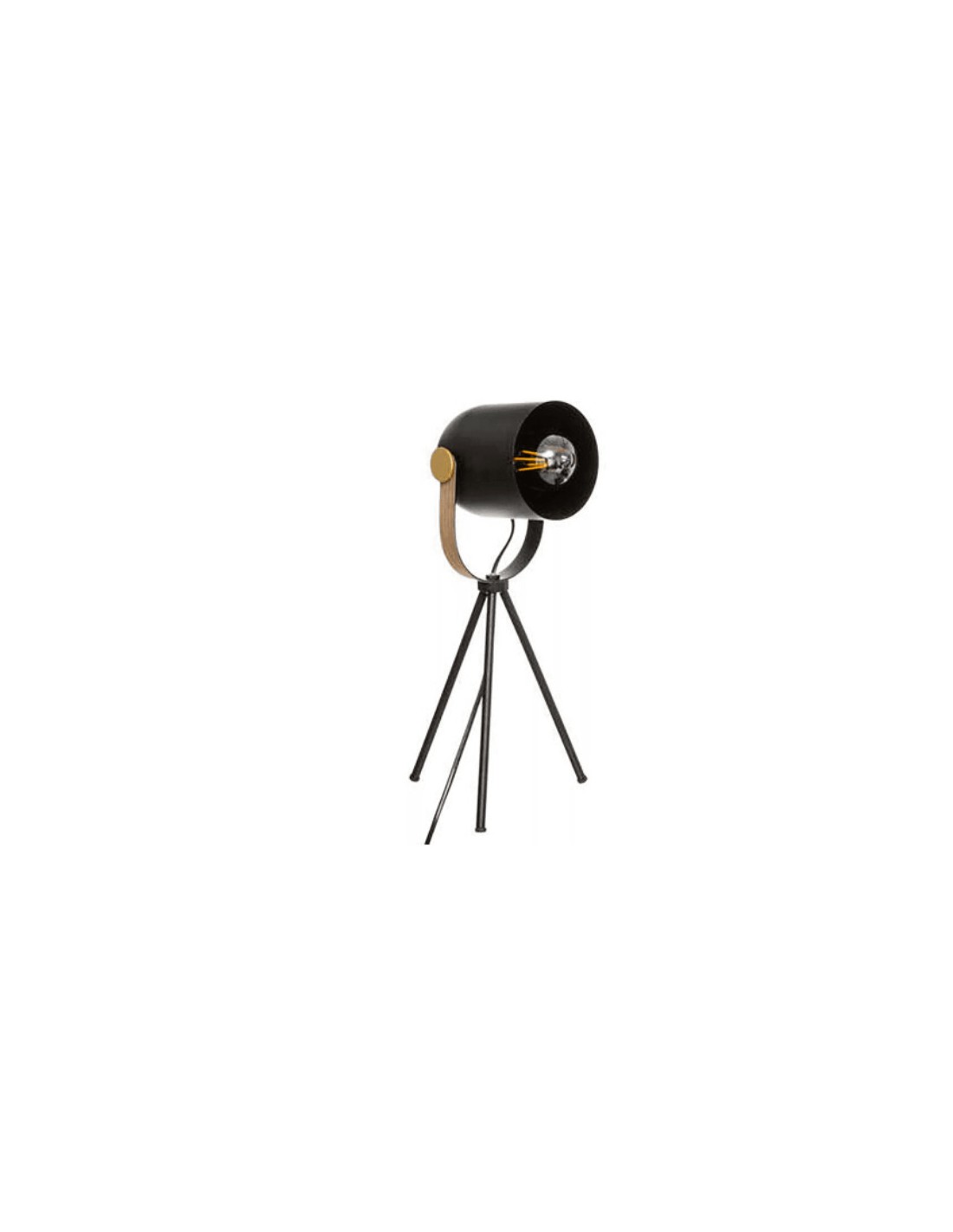 ILLUMINAZIONE: vendita online LAMPADA 173237 TREPPIEDI 18X16X45CM NERO METALLO in offerta